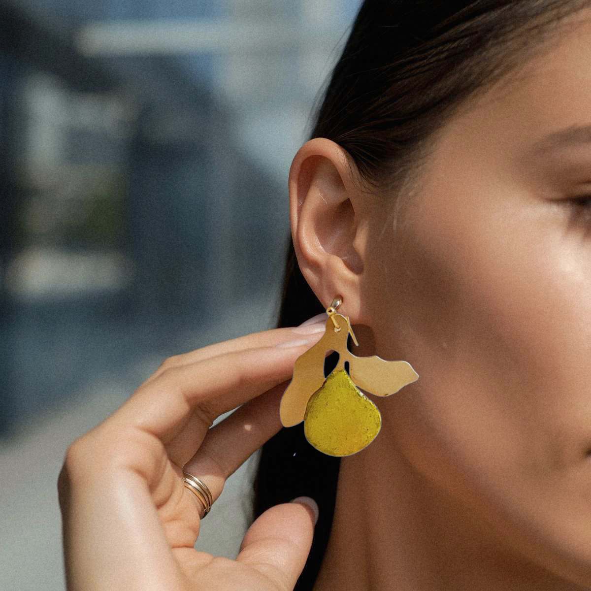 Aretes "PERAS" medianas