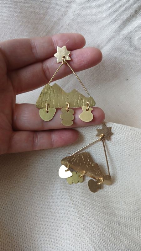Aretes "PAISAJE TRIANGULAR"