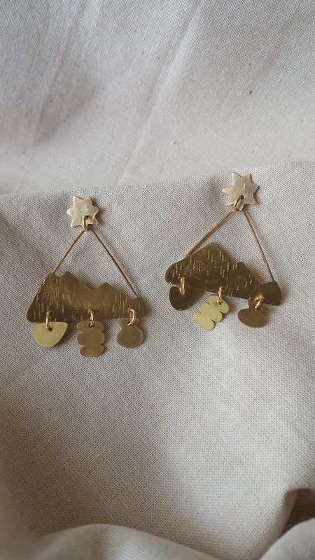 Aretes "PAISAJE TRIANGULAR"