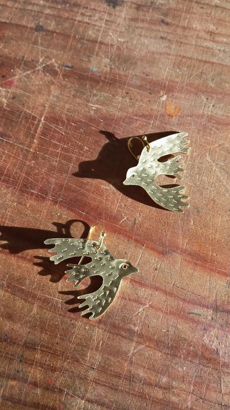 Aretes "VUELA VUELA" medianos