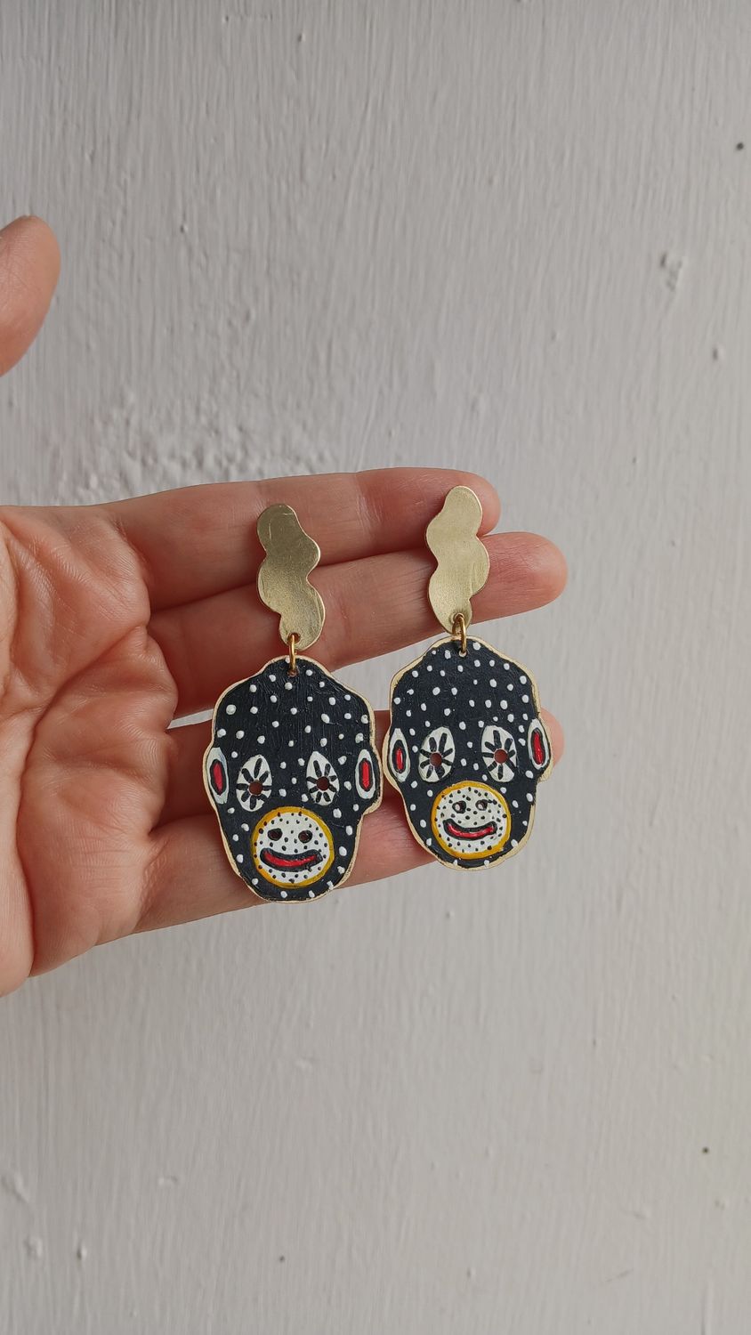 Aretes "MÁSCARA MONO"