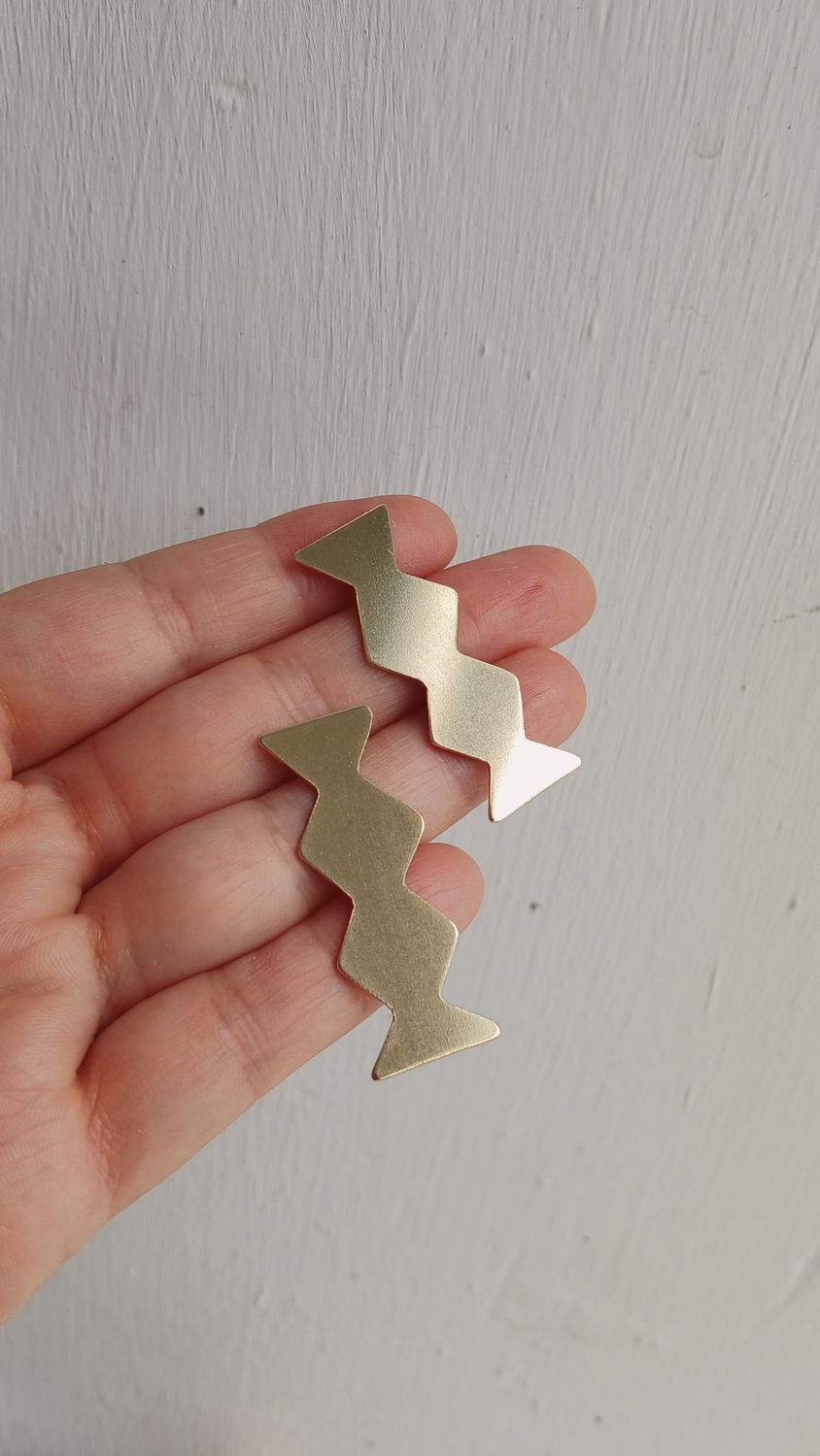 Aretes "ROMBOS" Largos