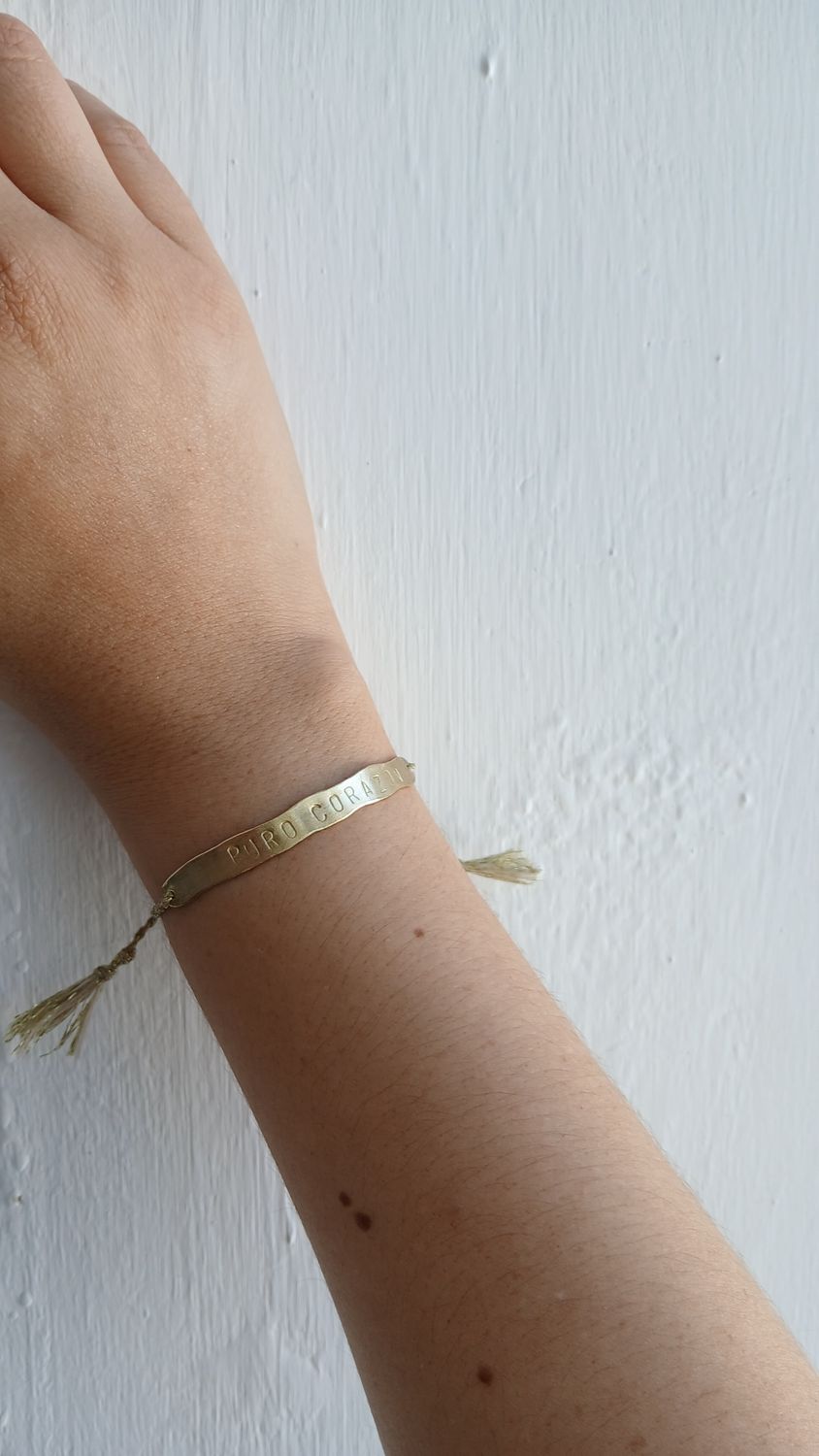 Pulsera "PURO CORAZÓN" mantra