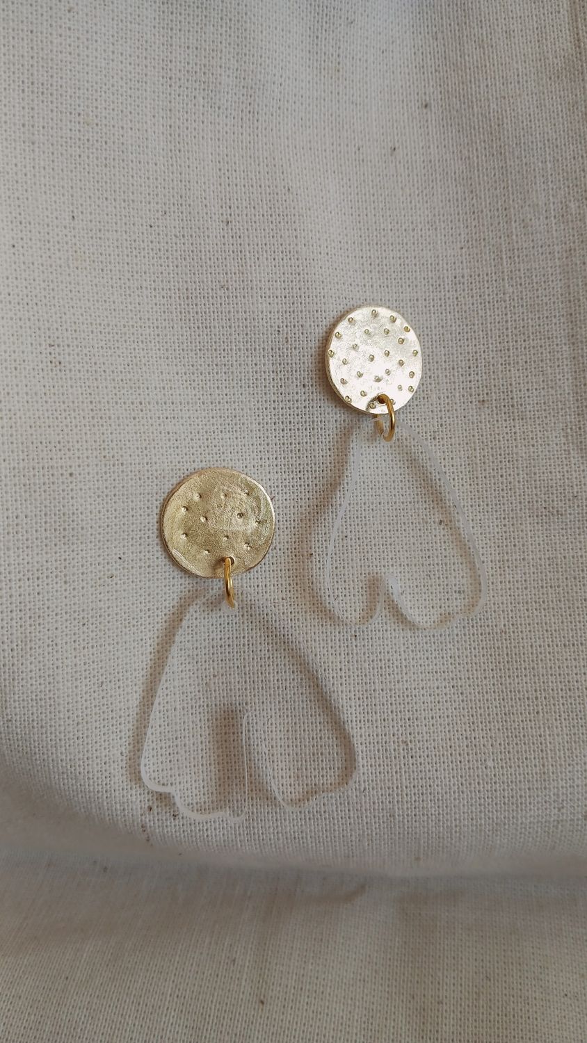 Aretes "MATISSE IRREGULAR" Acrílico