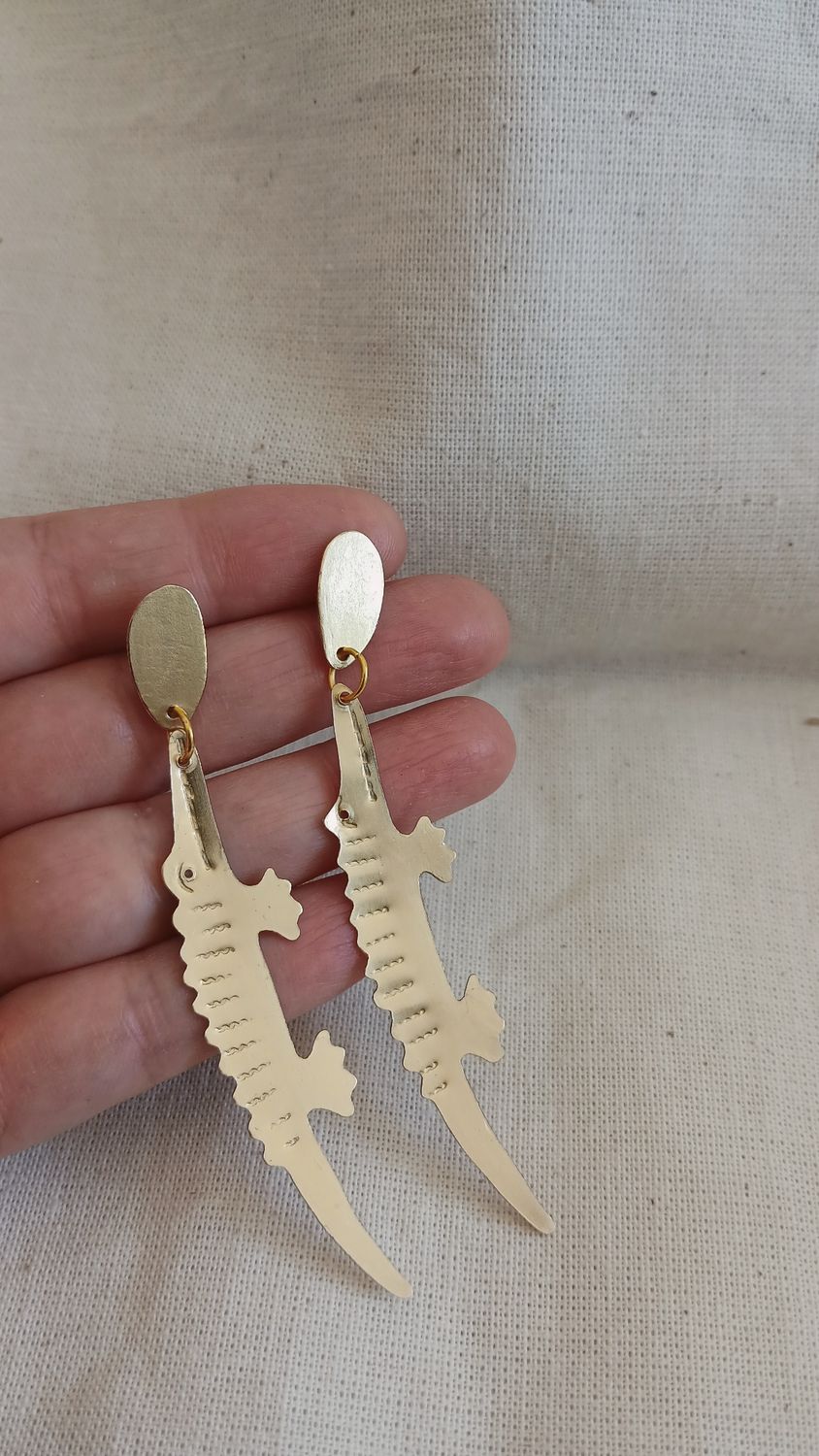 Aretes "IMOX" largos