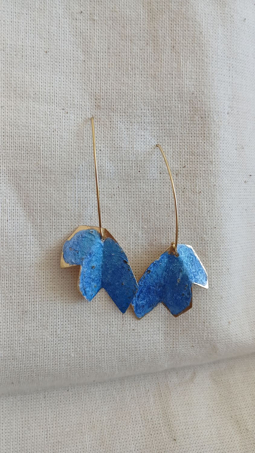 Aretes "PLIEGUE COLOR" Largos