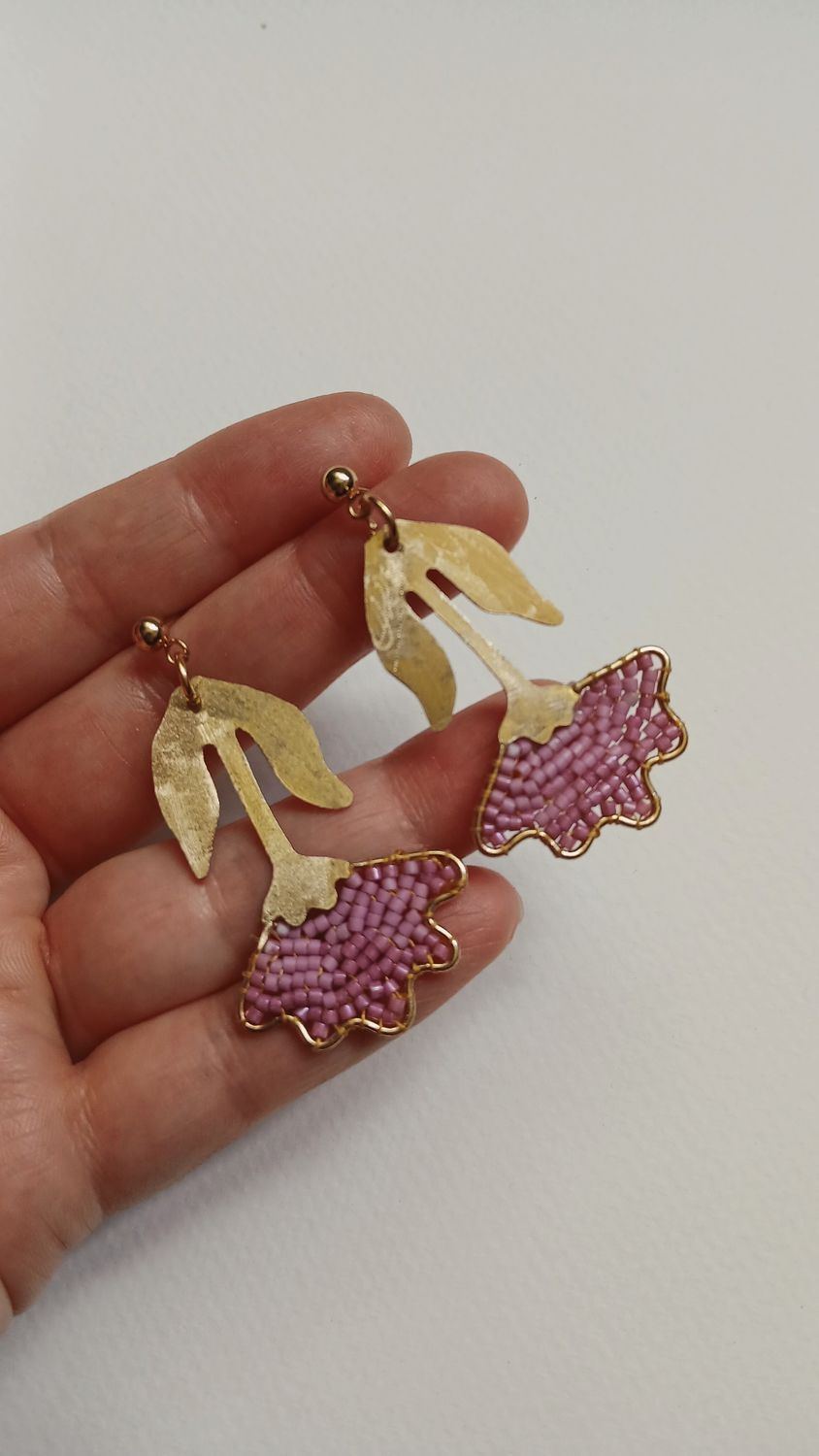 Aretes "FLOR DEL CIELO" mediana