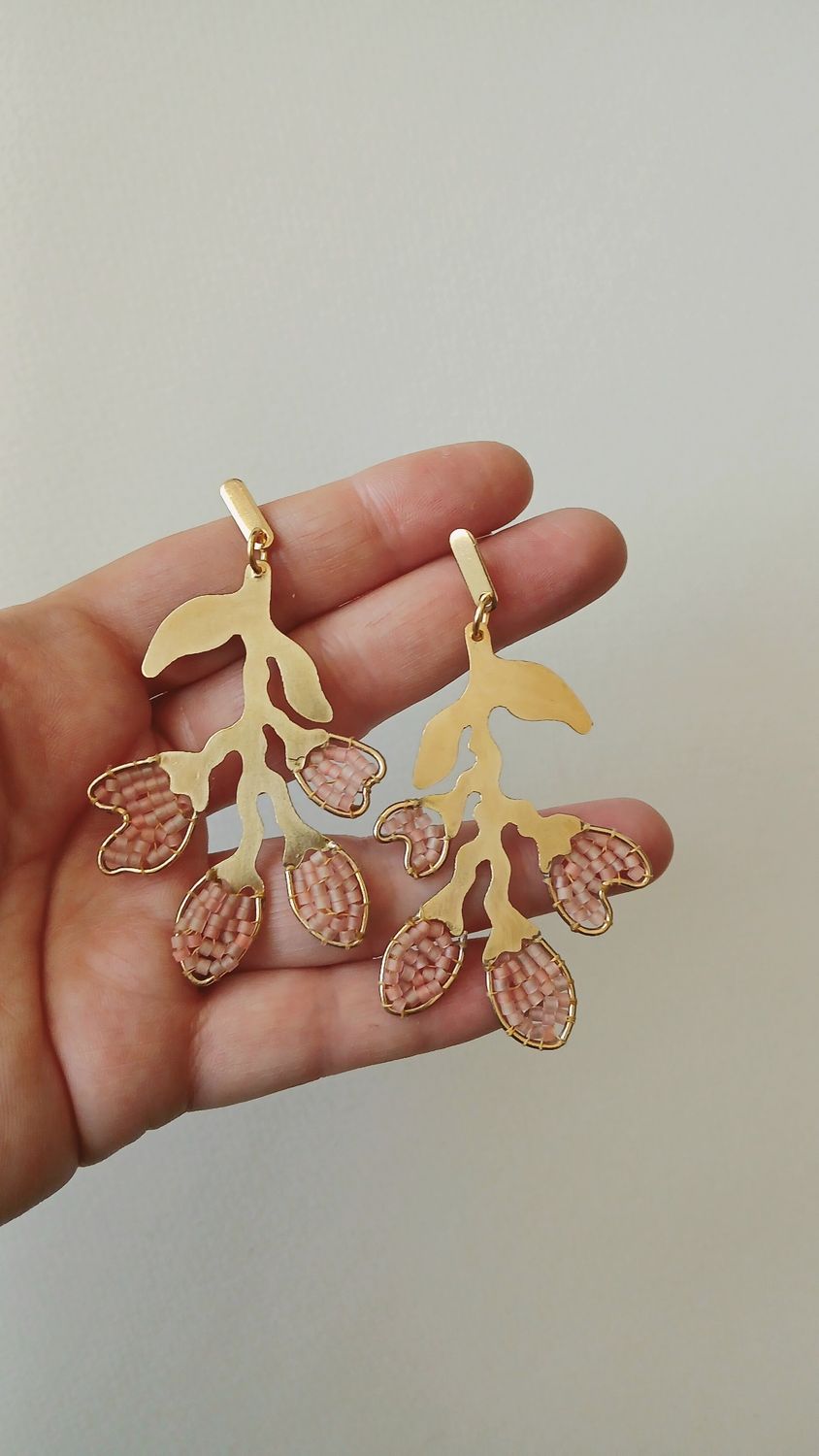 Aretes "OREJA DE RATON" grande