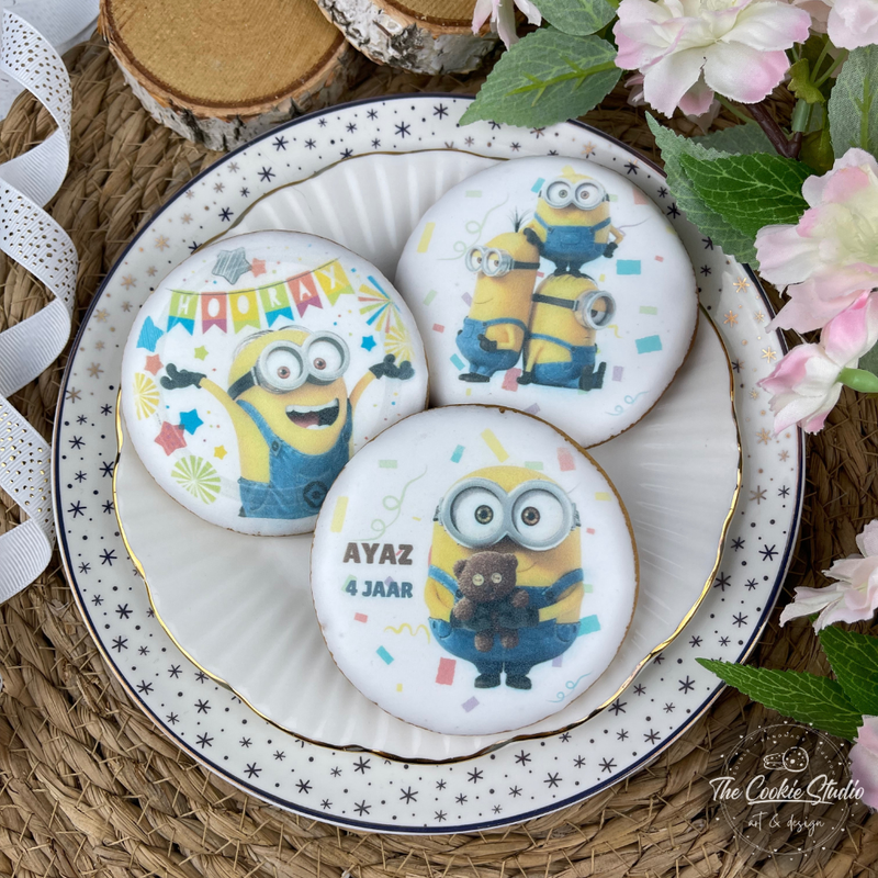 Minions illustratie koekjes 25 stuks