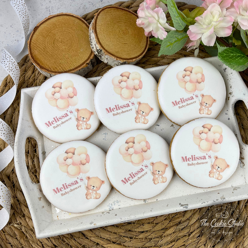 Beer /Babyshower illustratie koekjes 25 stuks