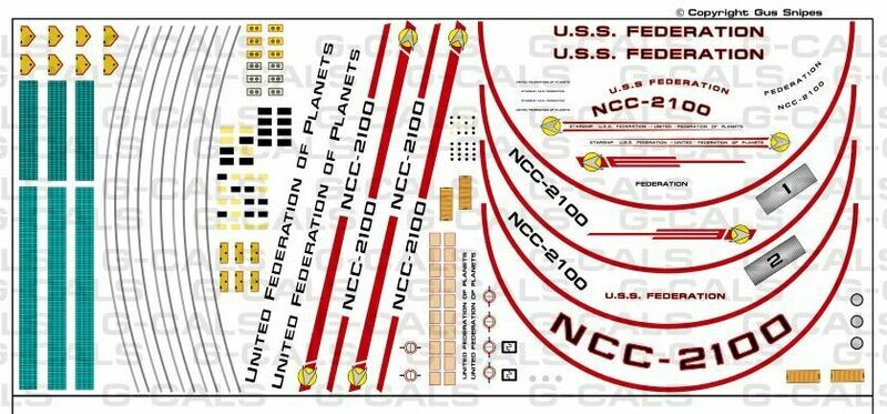 1.5 Era Red Stripe Decal Kit - DREADNOUGHT CLASS