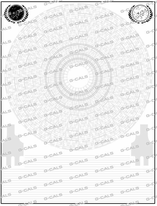 G-Cals Original - Easy Aztec Decal Set - 650/18&quot; Scale Star Trek TOS U.S.S. Enterprise Models