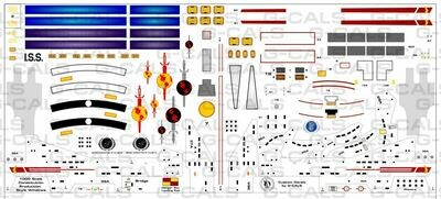 1000 Scale TOS Constitution Class Decal Set.
