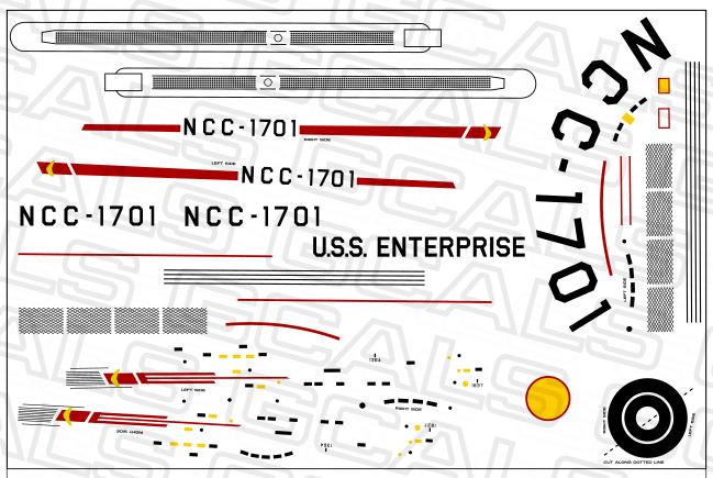 ESTES Enterprise Replacement Decals