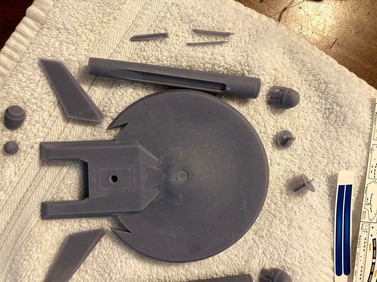 1000 Scale TOS Loknar Class Model Kit (Last Kits with these nacelles)