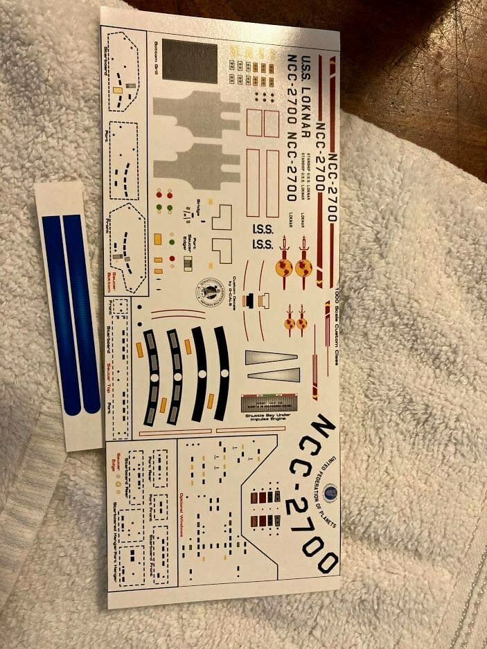 1000 Scale TOS Loknar Class Model Kit (Last Kits with these nacelles)