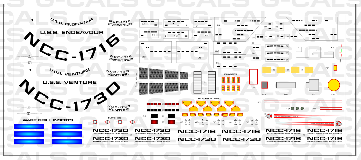 1000 Scale - Endeavour Class Conversion kit for the 1000 Scale Enterprise.