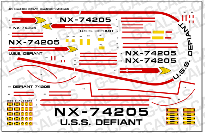 420 Scale ERTL DS9 Defiant Registry Set
