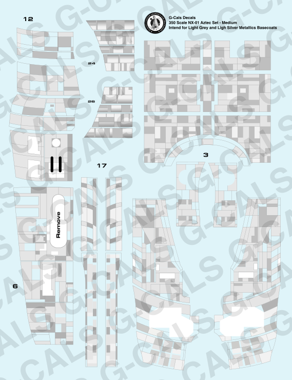 350 Scale NX-01 Aztec Set