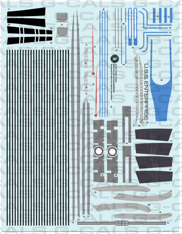 500 Scale JJPrise Replacement Decals - 2009 Into Darkness Enterprise