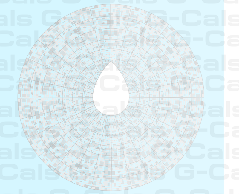 G-Cals Original - 1000 Scale Easy Aztec Decal Set W/ Panel Detail - for 1000 scale TOS Constitution Class Models.