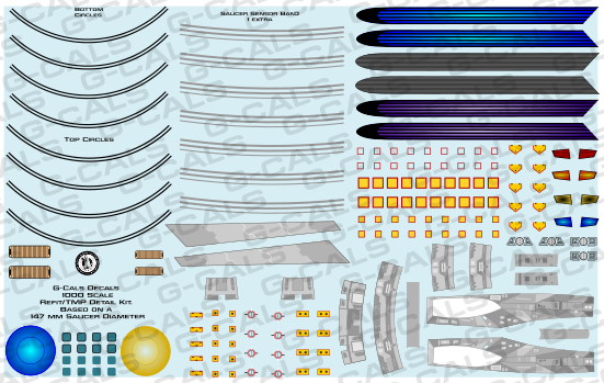 1000 Scale Refit/TMP Era Detail Kit