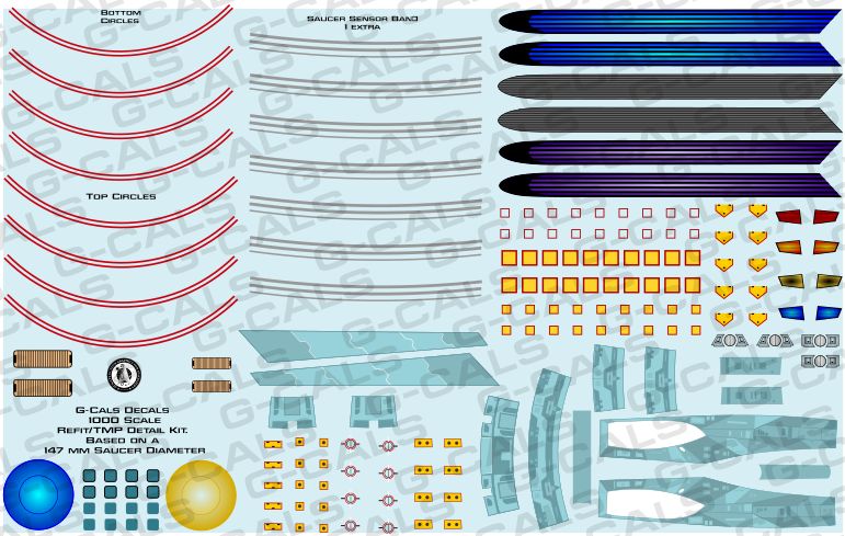 1000 Scale Refit/TMP Era Detail Kit
