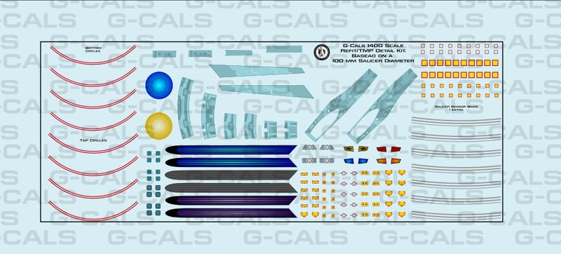 1400 Scale Refit/TMP Era Detail Kit