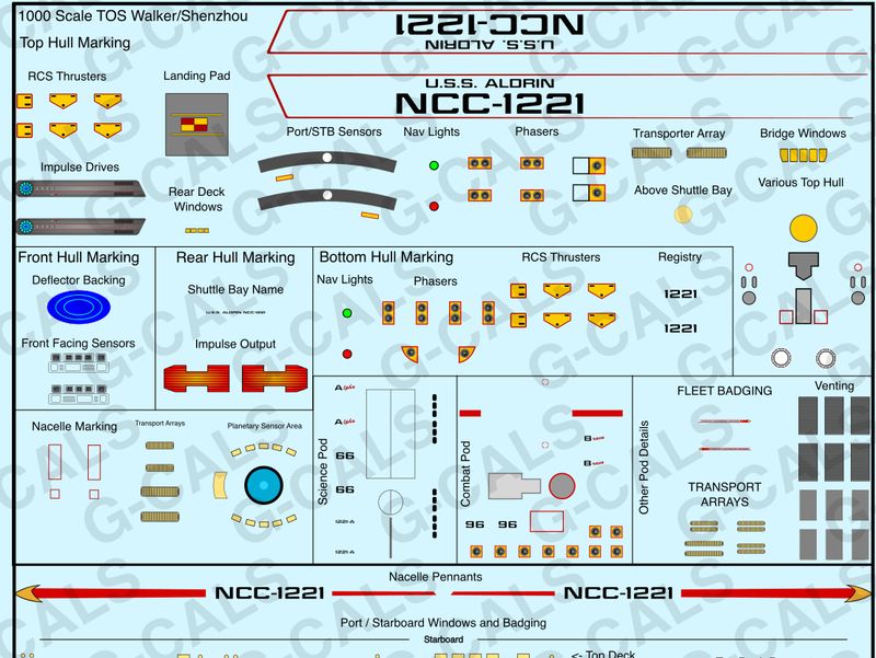 1000 Scale TOS Walker Class - By Will Barton **