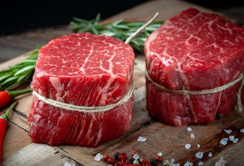 6oz USDA Prime Black Angus Filet Mignon, Barrel Cut, (Sold in 2PK)