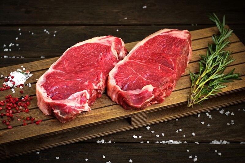 10oz USDA Prime Black Angus Center Cut New York Strip Steaks (Sold in 2PK)