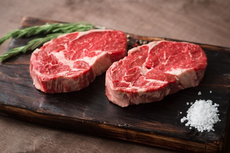 14oz USDA Center Cut Angus Platinum Bone In NY Strip (Sold in 2PK)