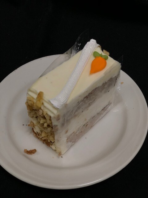 Carrot cake slice