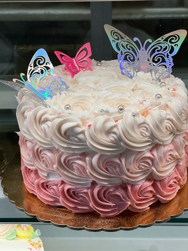 Rosette Butterfly Cake 7&quot;