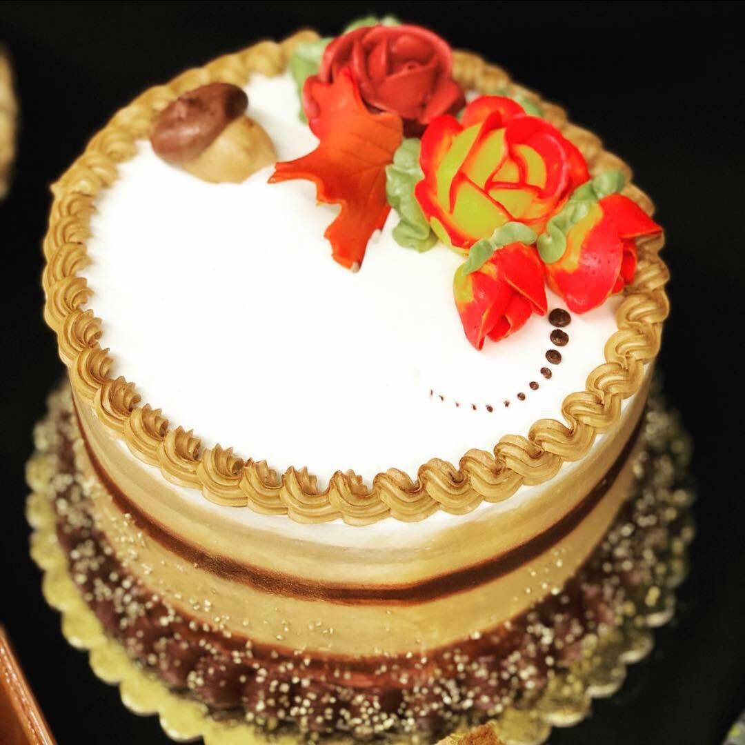 Fall Foliage Cake