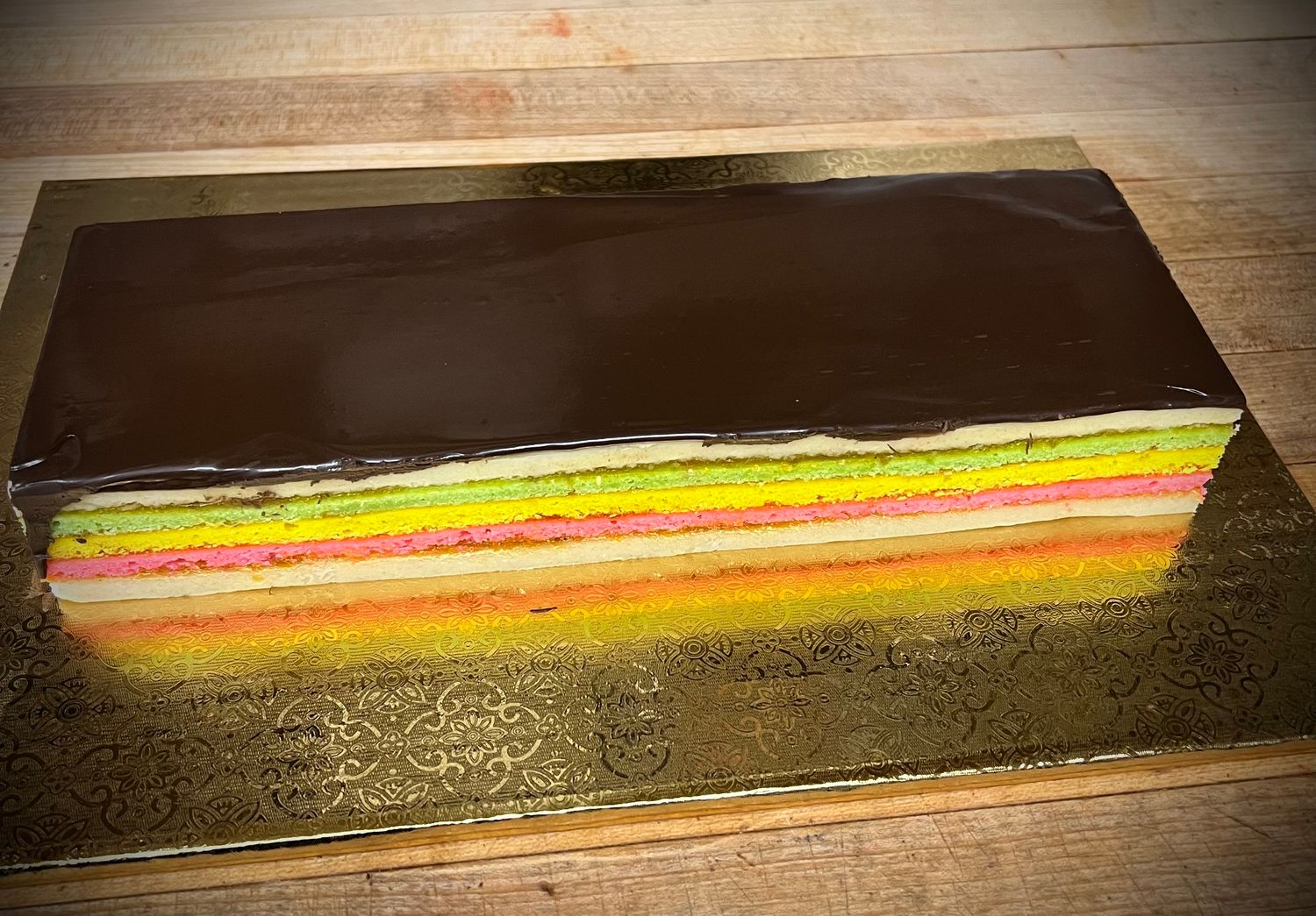 Rainbow Cookie Cake