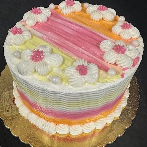 Pastel Smear Cake