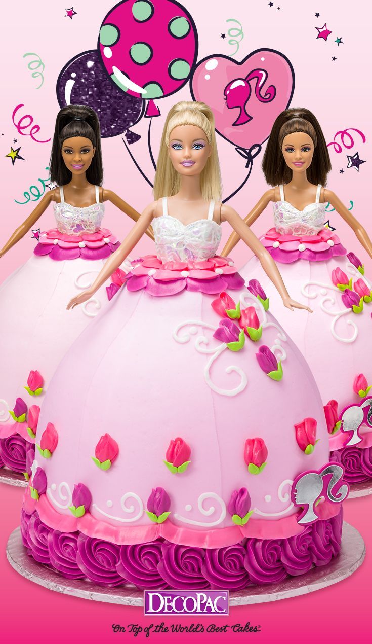 Barbie Cake (serves 35-38)