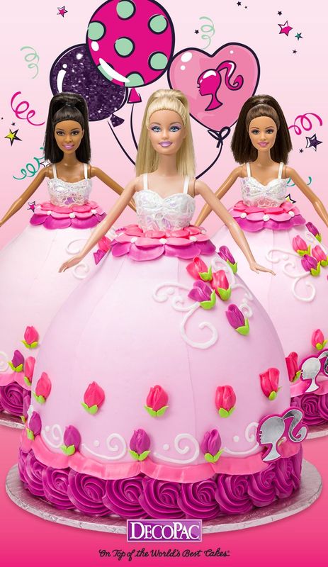 Barbie Cake (serves 35-38)
