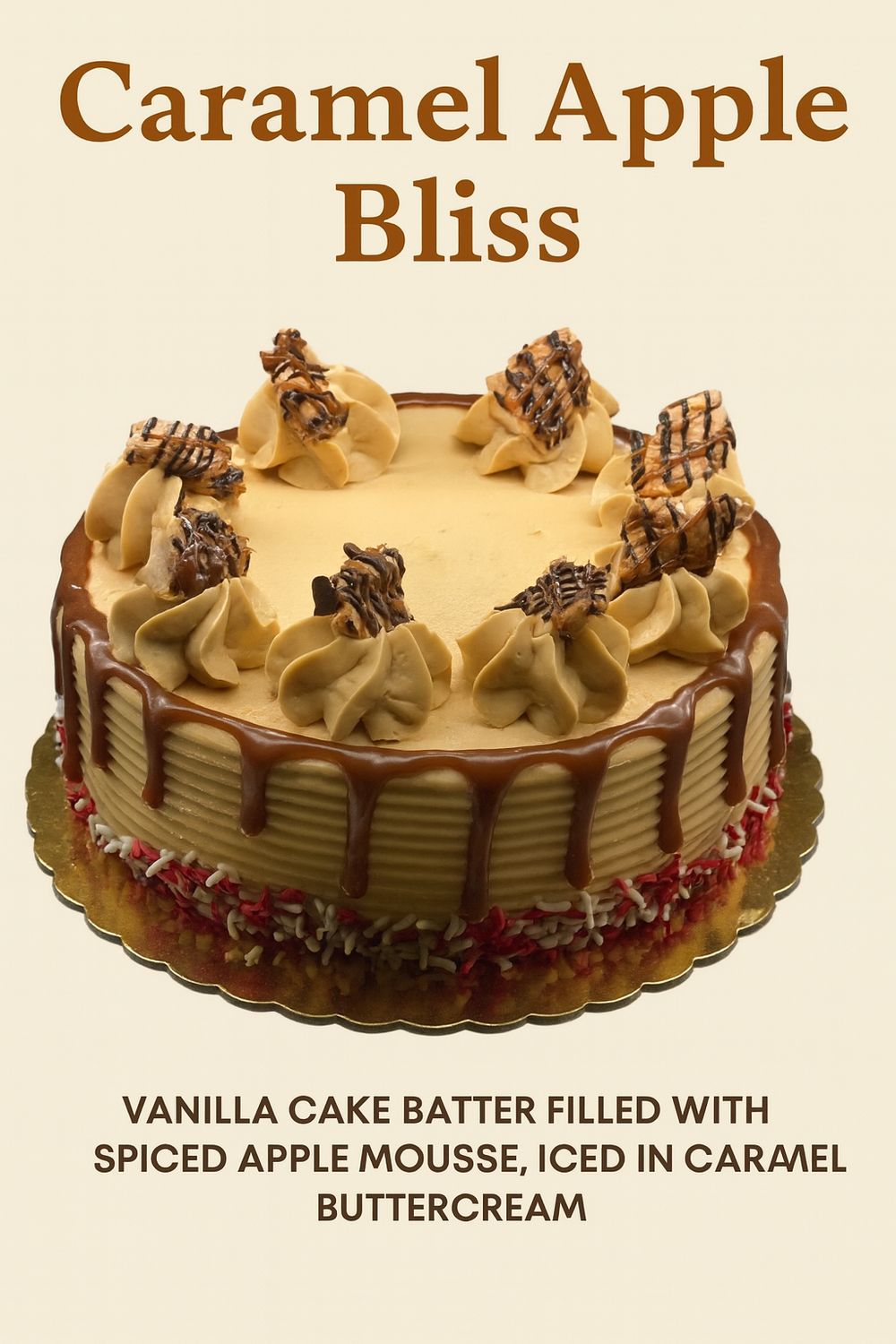 Caramel Apple Bliss  7&quot; (serves 8)