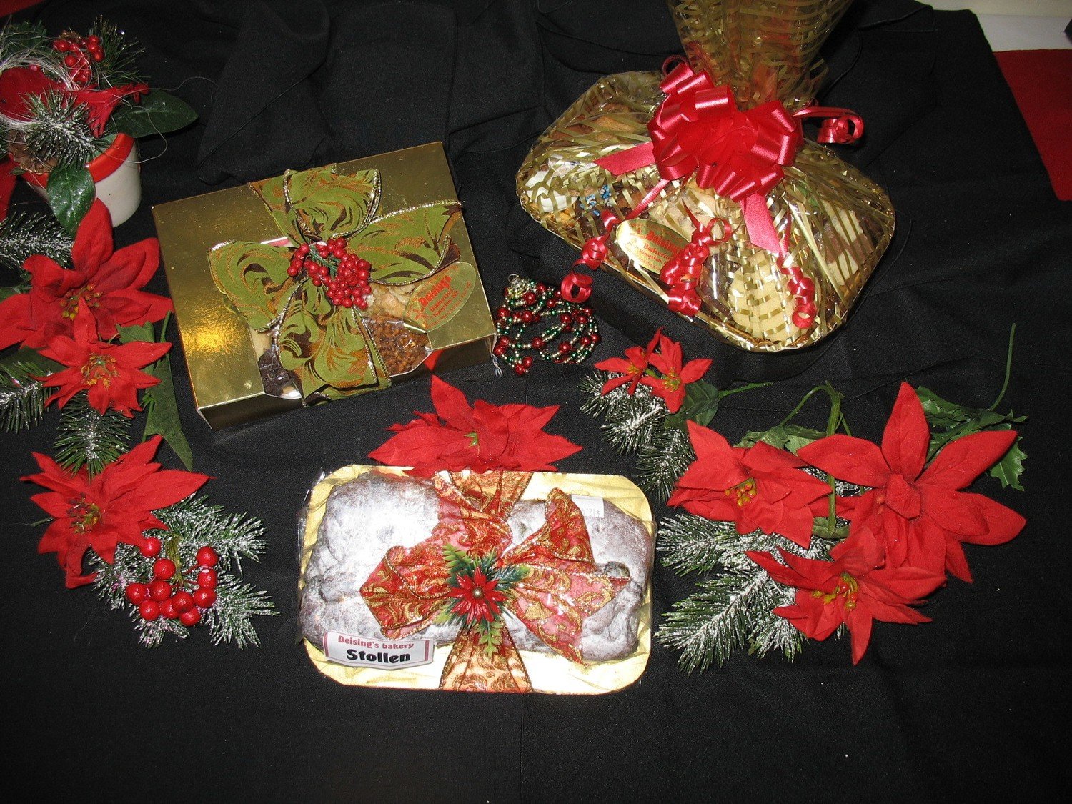 1 Christmas Stollen and 1 pound box of butter cookies (shipped)