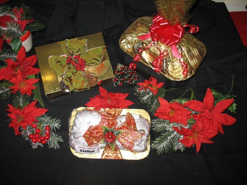1 Christmas Stollen and 1 pound box of butter cookies (shipped)