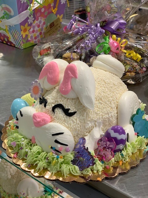 Vanilla Buttercream Bunny Cake