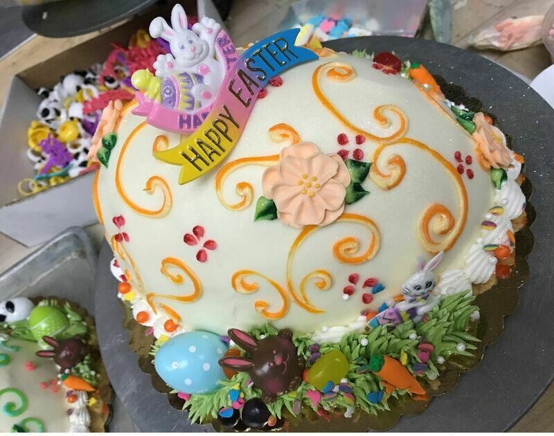 White Chocolate Ganache Easter Egg Cake
