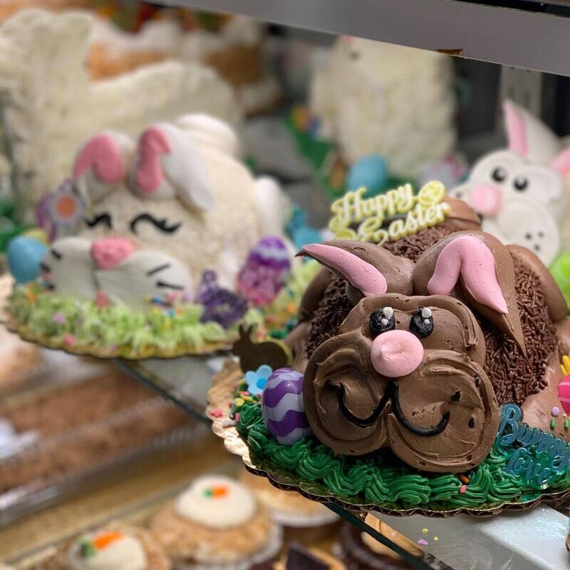 Chocolate Buttercream Bunny Cake