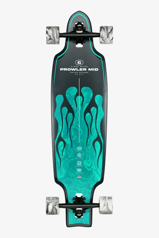 PROWLER MID 34" LONGBOARD GREEN FLAMES