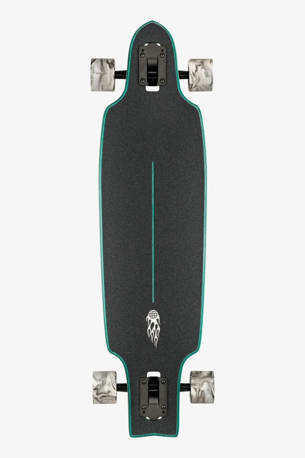 PROWLER MID 34" LONGBOARD GREEN FLAMES