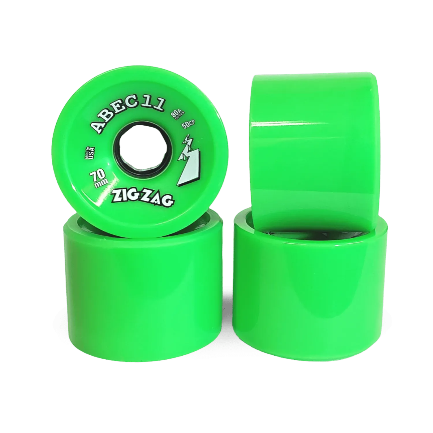 Abec11: 70mm Zig Zag Longboard Skateboard Wheels