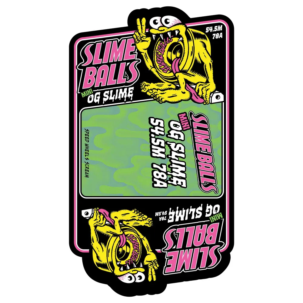 54.5mm Jelly Fish Mini OG Slime 78a Slime Balls Skateboard Wheels