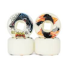 Slime Balls Natas Kaupas Hardline 95a 54mm Skateboard Wheels – White